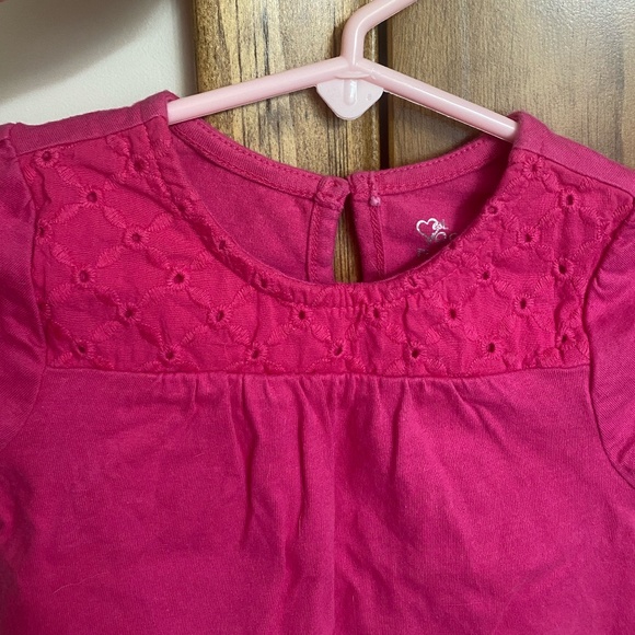 Little Girls Eyelet Trimmed Tee Children's Place - Picture 2 of 7
